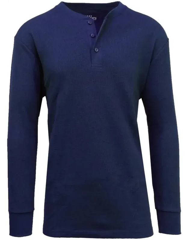 Long Sleeve Thermal Henley Shirt