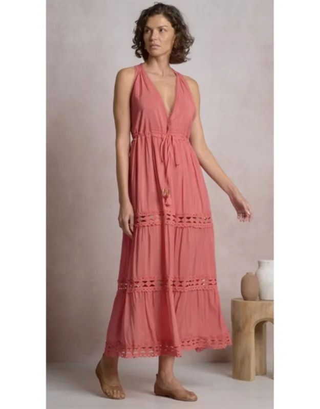 Flowy V-neck Maxi Dress