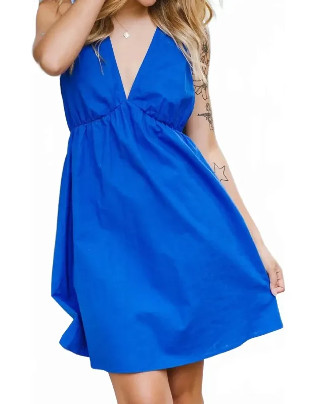 Feelings Are Mutual Linen Mini Dress