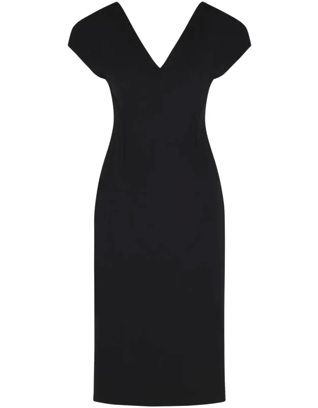 Virgin Wool Midi Dress