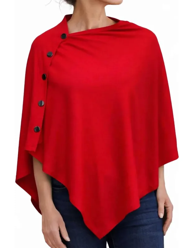Luzern Side-button Poncho