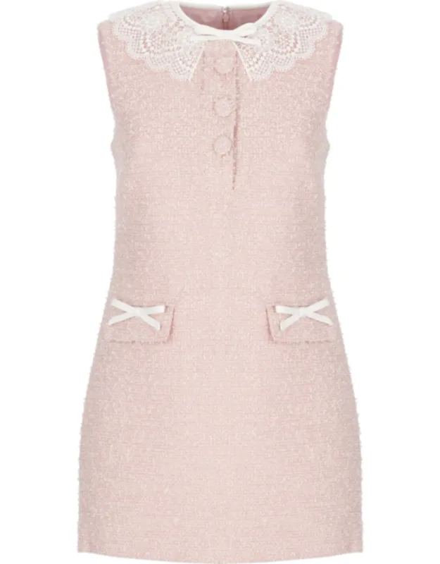 Textured Boucle Mini Dress