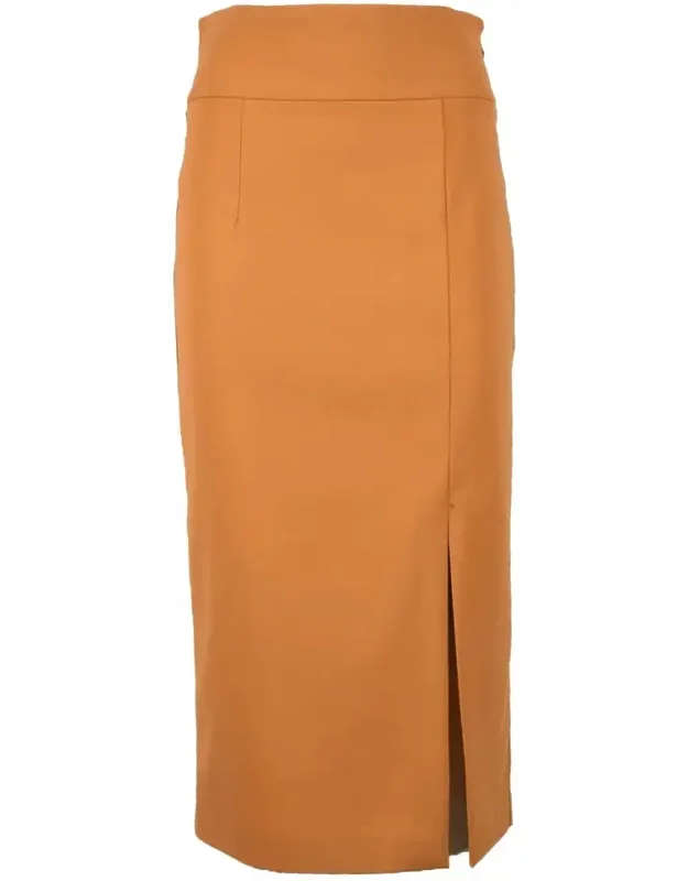 Tailored Polyester Pencil Skirt