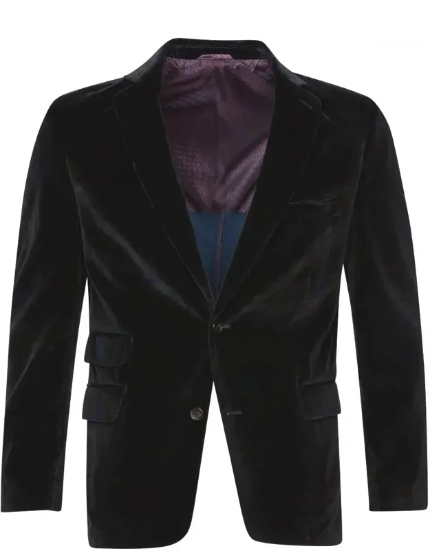 London Paisley Velvet Blazer