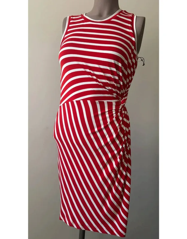 Nicole Stripe Midi Dress