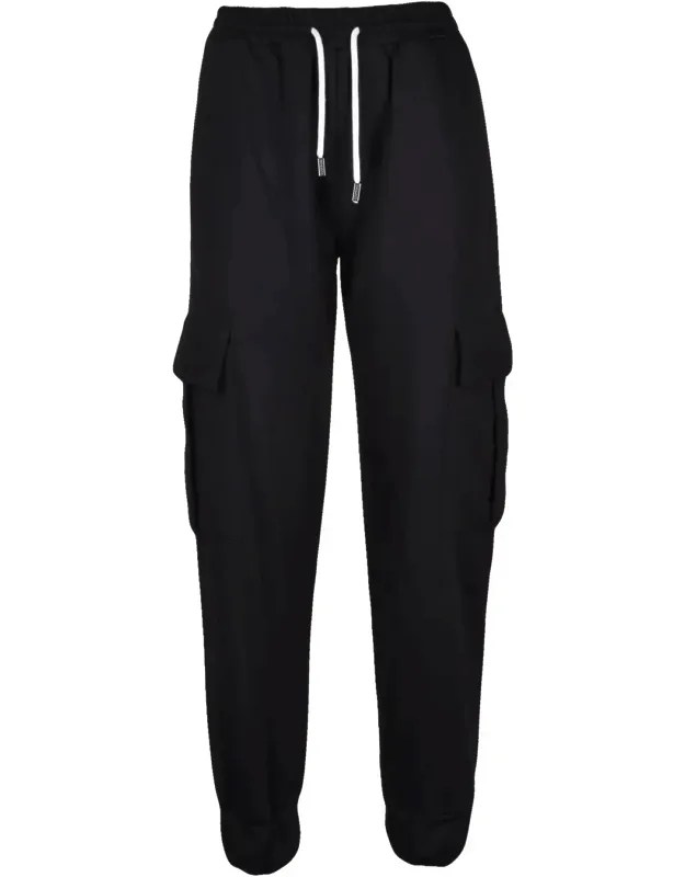 Tracksuit Pants With Elastic Waistband And Cargo Pockets