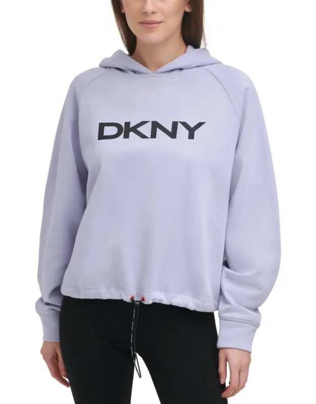 Drawstring Waist Graphic Hoodie