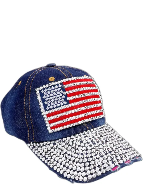 Studded Bling Baseball Cap
