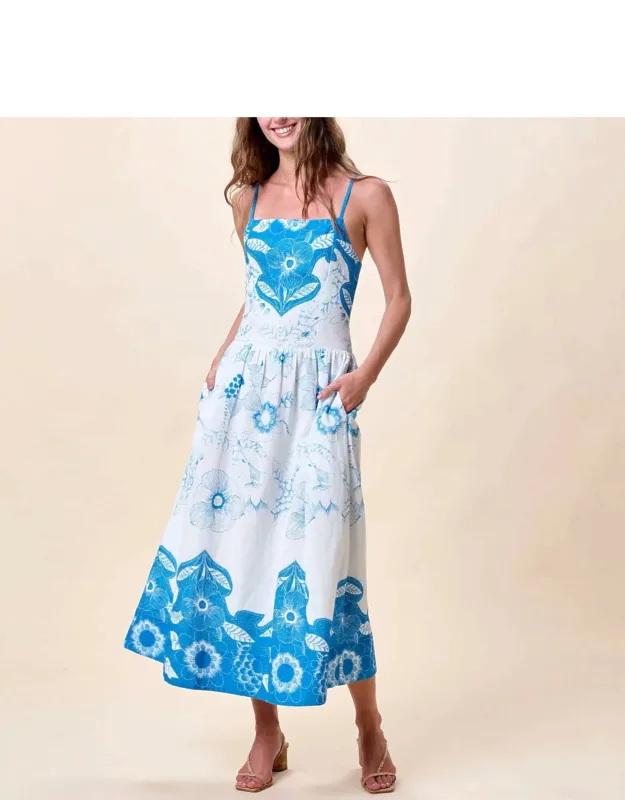 Ankle Dress In Celestia Print