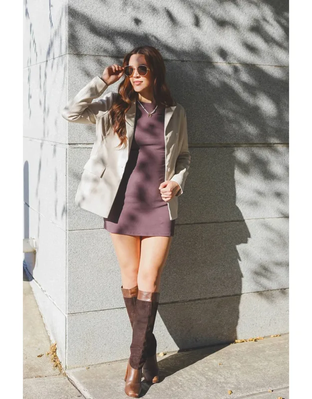 Vegan Leather Blazer