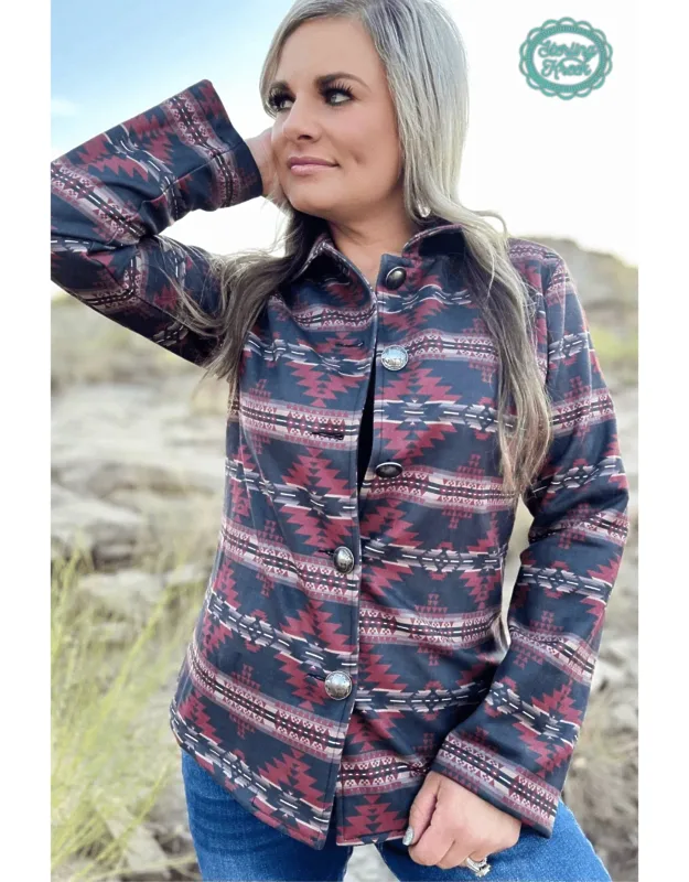 Aztec Print Western Jacket