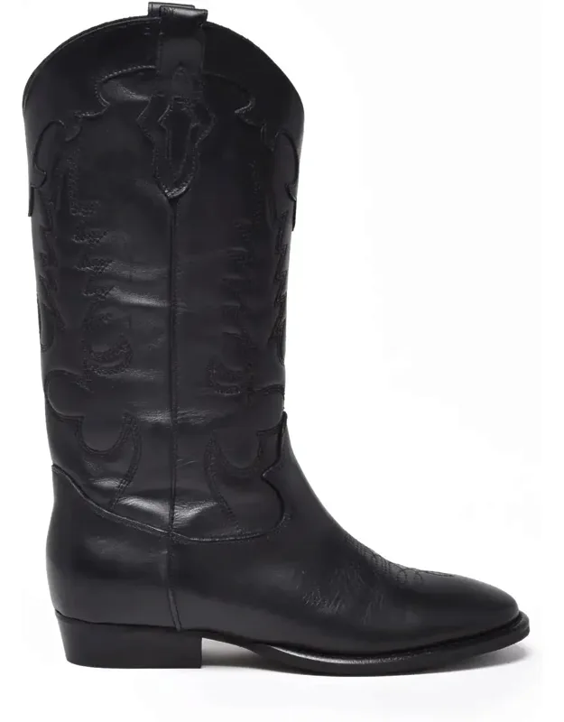 Leather Western Boots