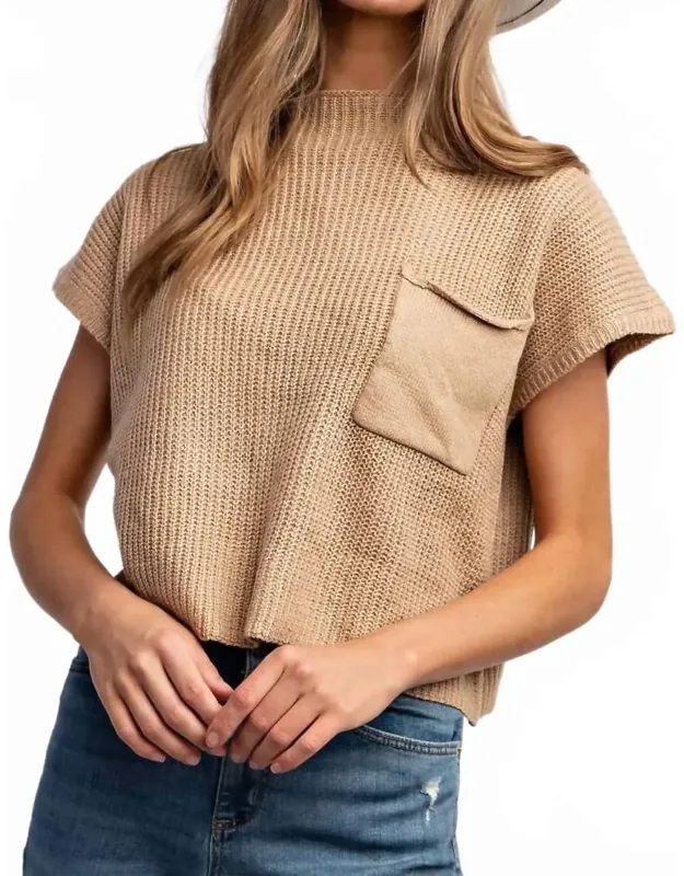 Devils Tower Western Ribbed Sweater Top