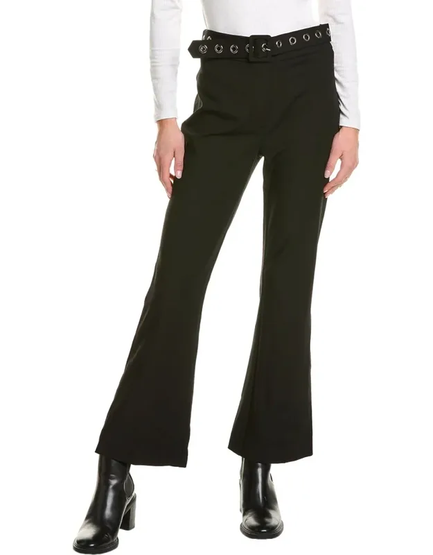 Gaia Grommet Belt Cropped Boot Pants