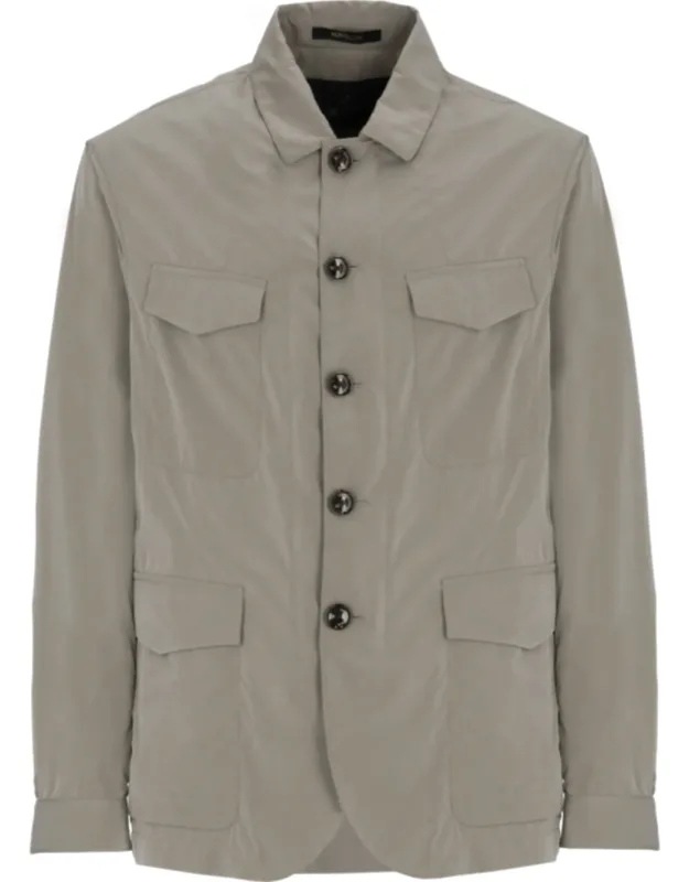Tech Fabric Flap-pocket Jacket