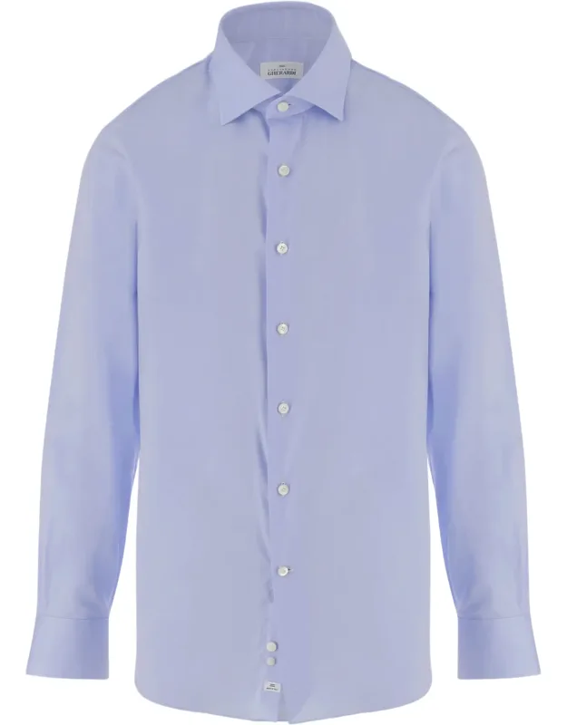 Curved Hem Cotton Shirt