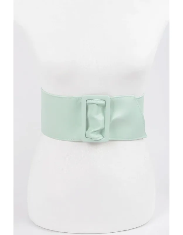 Faux Leather Waist Belt