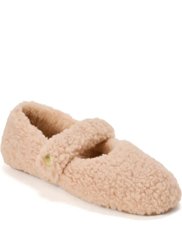 Maryanne Luxe Teddy Maryjane Slippers