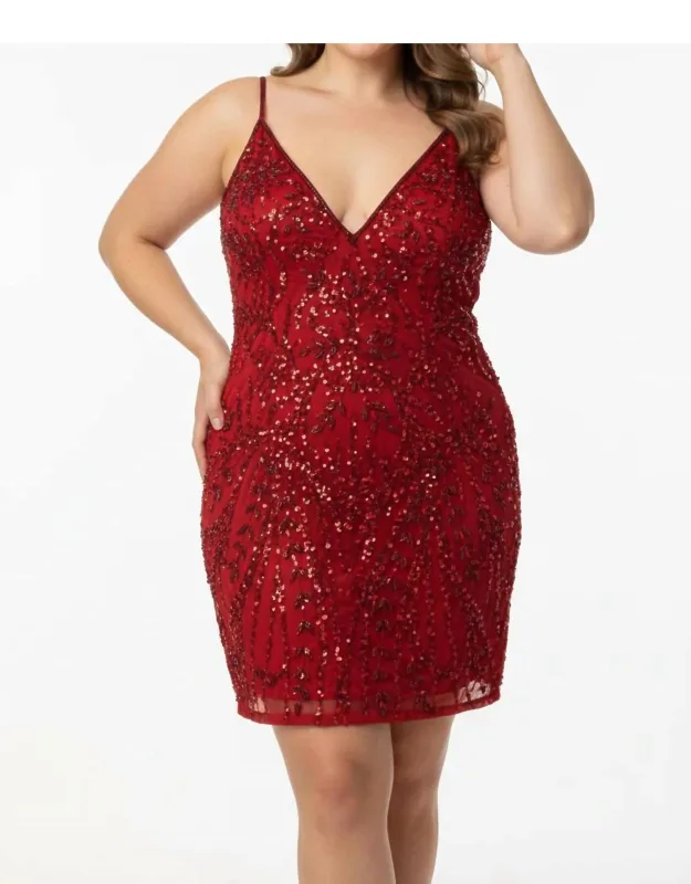Radiance Sequin Cocktail Mini Dress