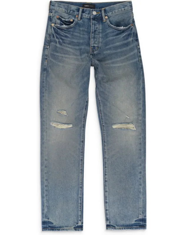 Vintage Knee Slit Skinny Jeans