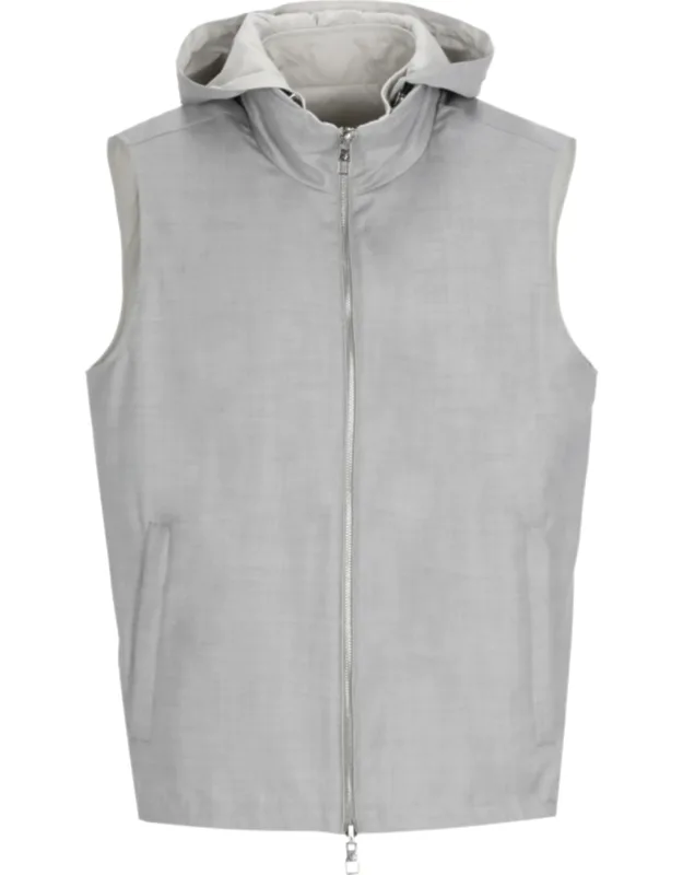 Wool Reversible Hooded Jacket