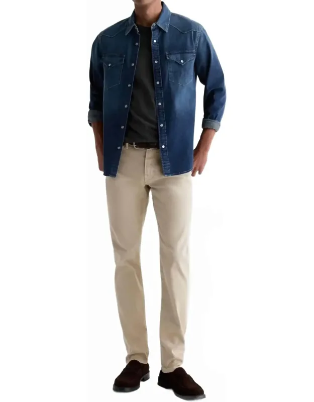Tellis 7 Years Jeans In Pebble With Exceptional Softness And Dual-elastic Performance Stretch
