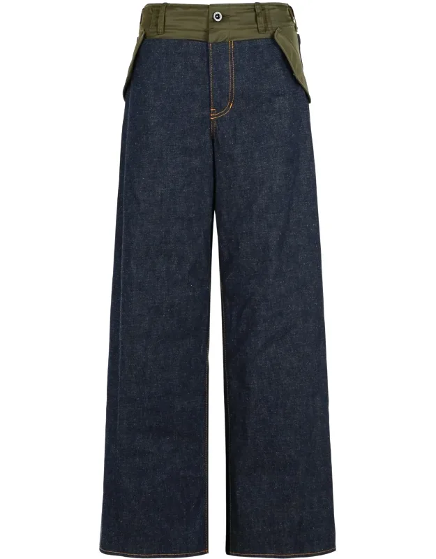Wide-leg Denim Jeans