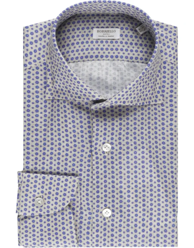 Floral Print Linen Shirt