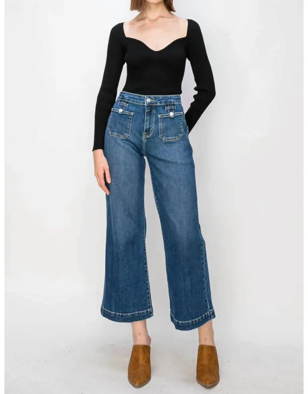 High Rise Wide Leg Jeans