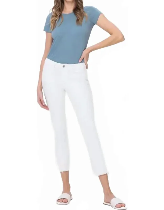 Mid Rise Crop Jeans