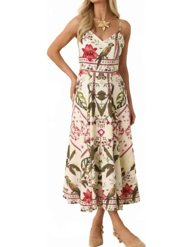 Luna V-neckline Maxi Dress