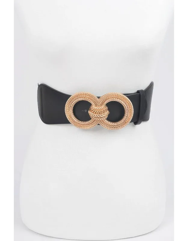 Knot Buckle Belt - Unique Knotted Design, Structured Silhouette