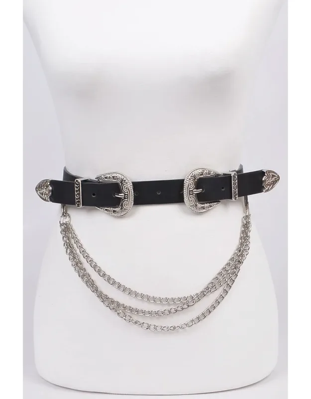 _removable Chain Belt With Versatile Styling And Durable Materials_
