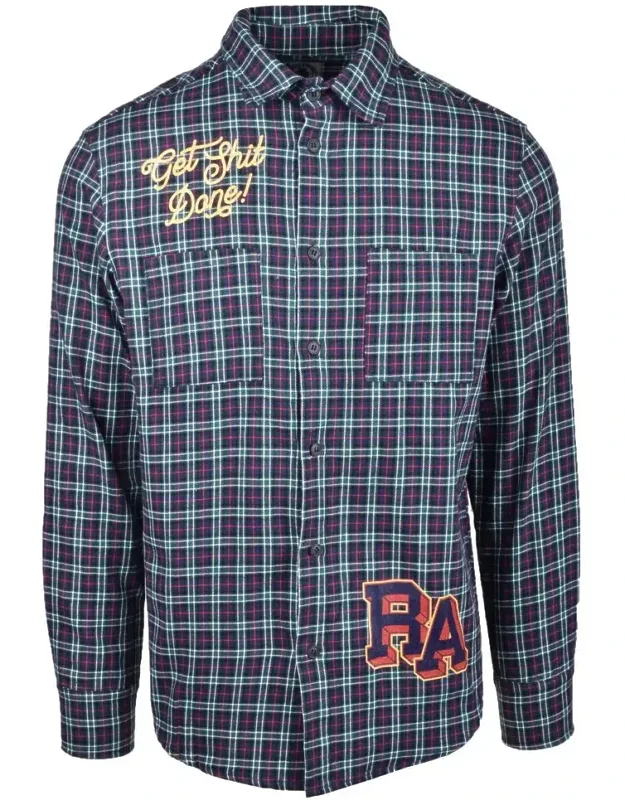 Plaid Cotton Flannel Shirt