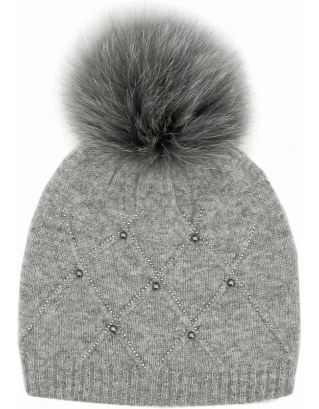 Diamond Weave Knit Hat