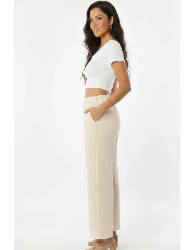 Relaxed Fit Wide-leg Pants With Side Pockets