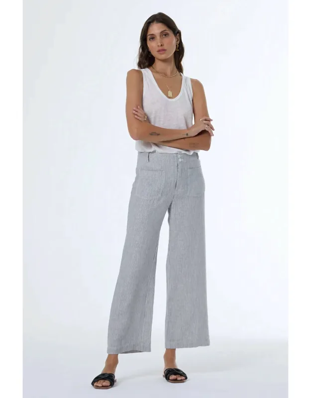Marlie Rail Road Stripe Crop Pants