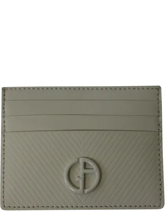 Card Holder With Emblem In Leather