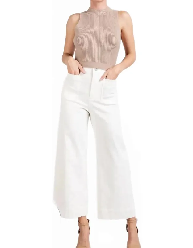 Soft Washed Wide Leg Cotton Pants
