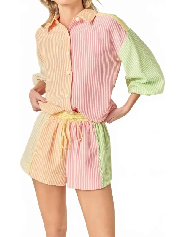 Candy Stripe Shorts