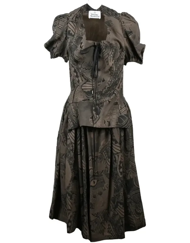 New Saturday Dress In Intricate Abstract Pattern