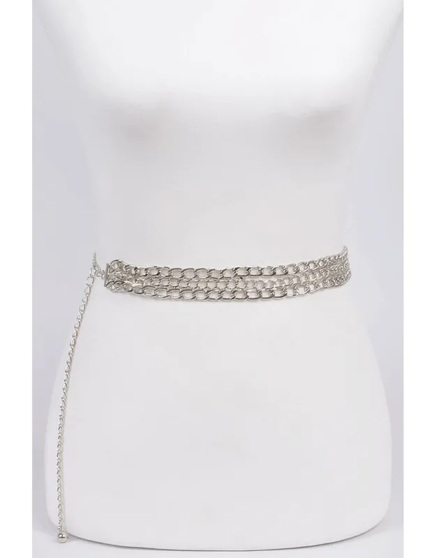 Three Layer Fashion Chain Belt