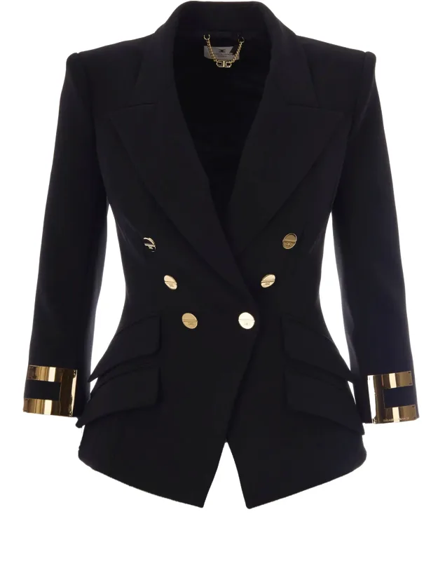Logo Gioiello Polyester Blazer