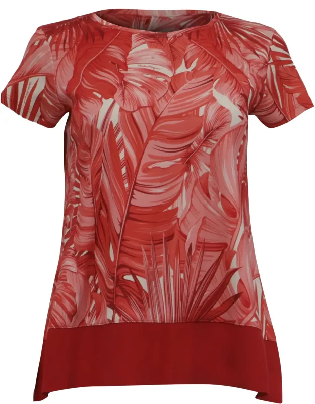 Tropical-print T-shirt