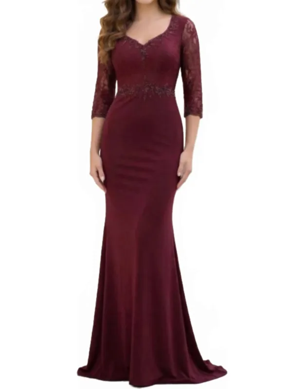 V-neck Long Dress