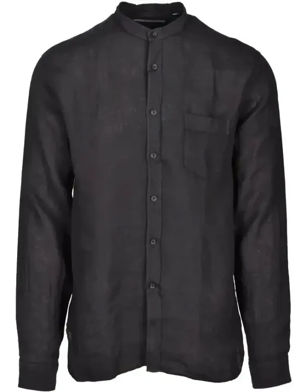 Mandarin Linen Shirt