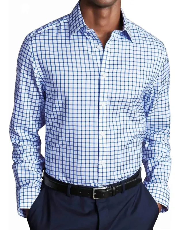 Non-iron Twill Grid Check Shirt