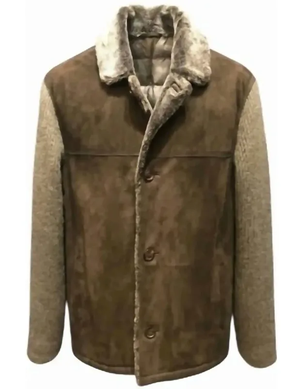 Long Sleeve Shearling Coat