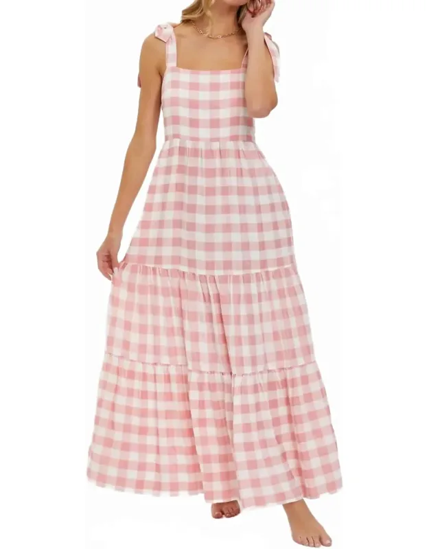 Gingham Maxi Dress