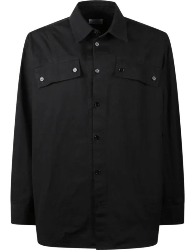 Button-up Shirt With Classic Collar And Structured Silhouette